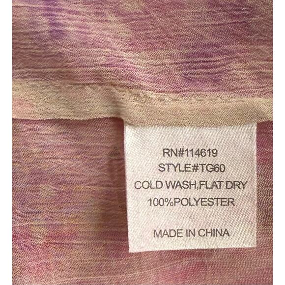 Mushka Sienna Rose Womens Tunic Top Sz Medium Pink Embroidered Sheer Boho Flowy - Picture 6 of 7